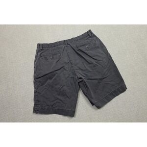 Polo Ralph Lauren Shorts Mens 34 Gray Canvas Chino Flat Front 10 Inseam Casual